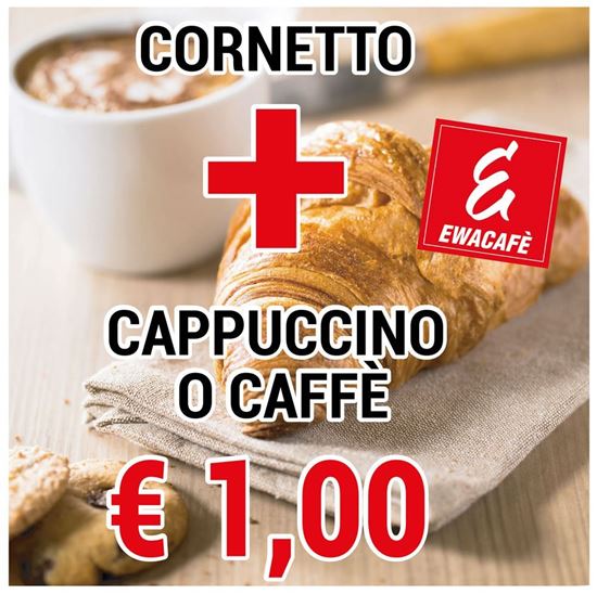 Immagine di Cornetto + Caffè o Cappuccino
